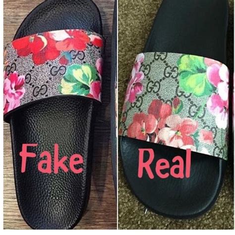 fake gucci shoes women|how to authenticate Gucci slides.